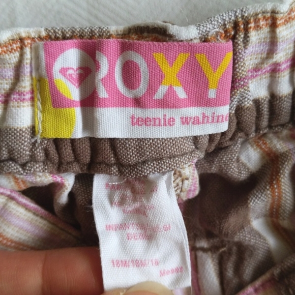 roxy teenie wahine summer plaid beach shorts 18 months baby girl - Picture 3 of 4
